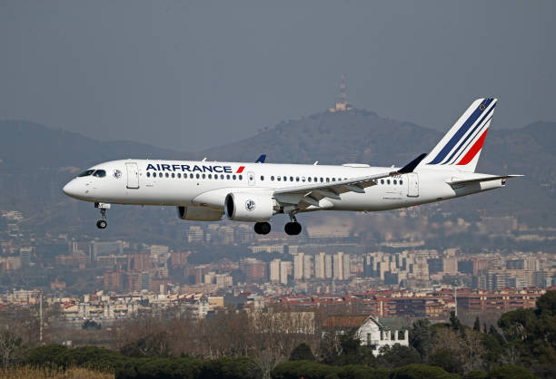 Air France Airbus A220 flying
