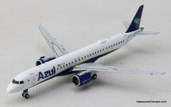 Embraer E195-E2 Azul Brazilian Airlines (Reg #PS-AEH) 1:400 Diecast Model Plane by Gemini Jets