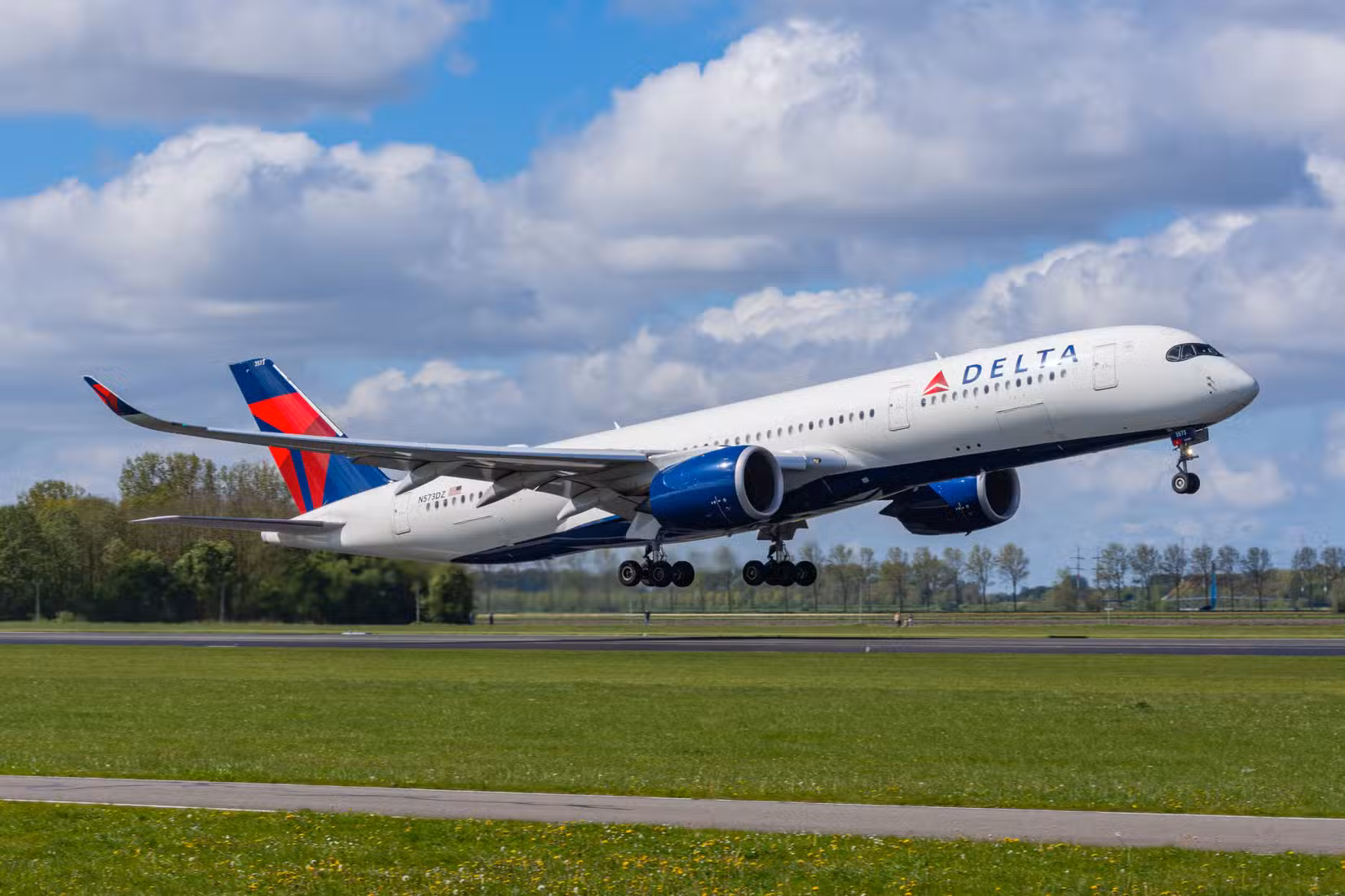 Delta Air Lines Airbus A350-900 taking off