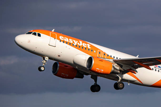 easyJet Airbus A319 flying