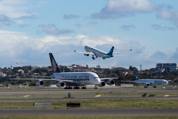 Garuda Indonesia Airbus A330 flying