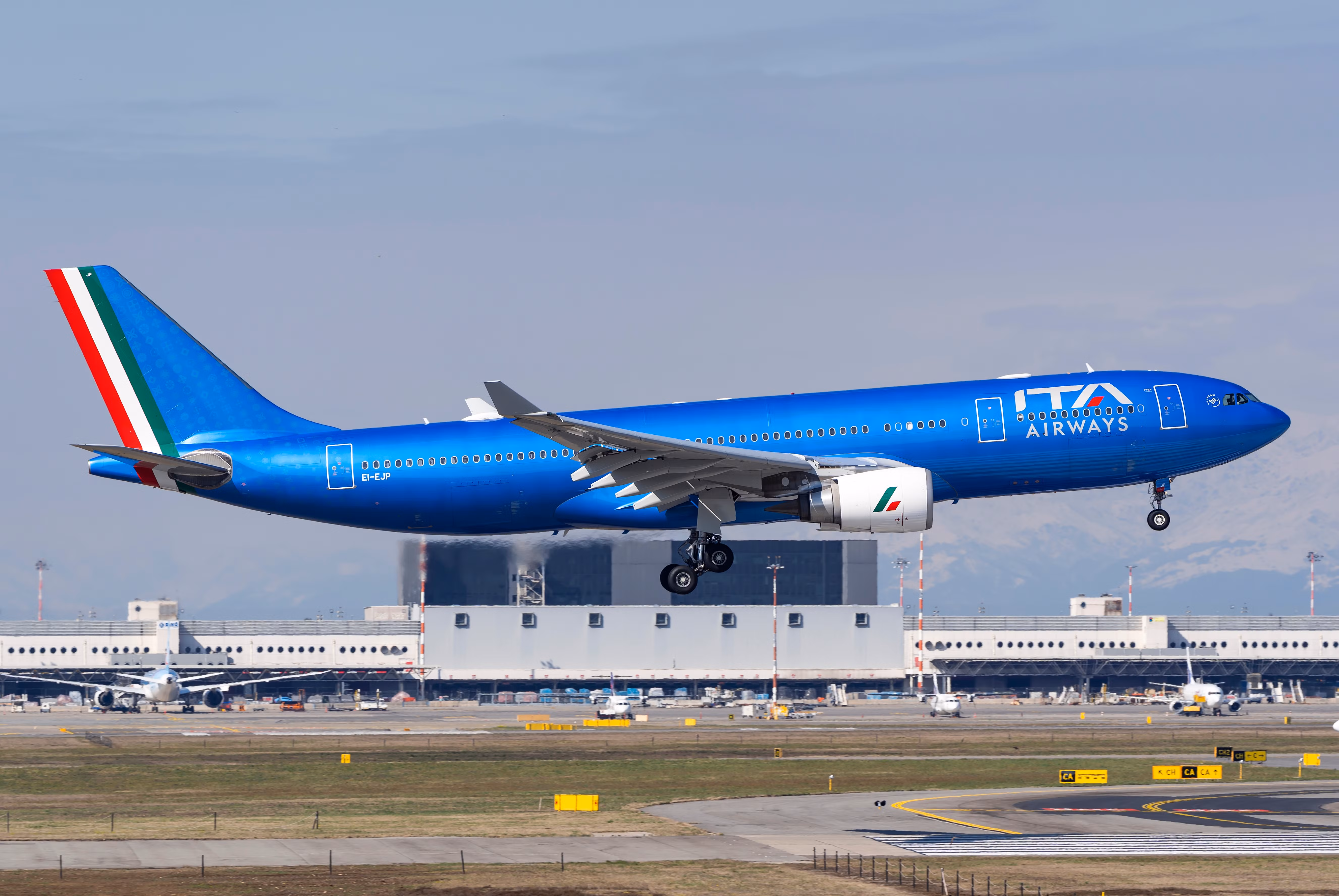 ITA Airways Airbus A330-200 departing from Milan