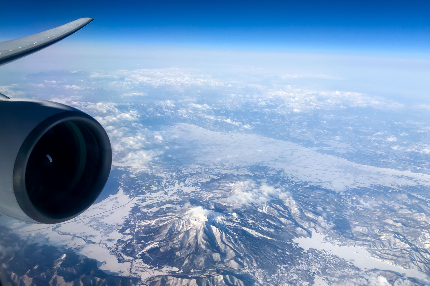 Flying Over Japan
