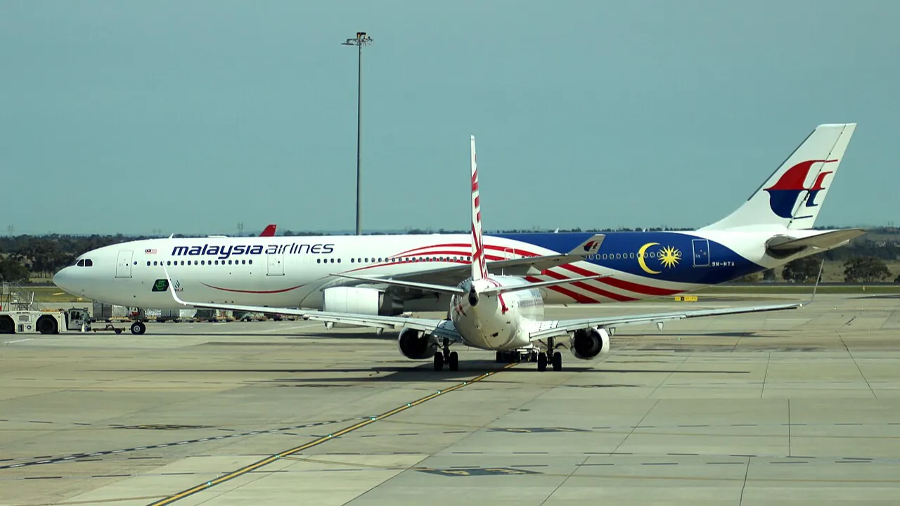 Boeing 787 flying