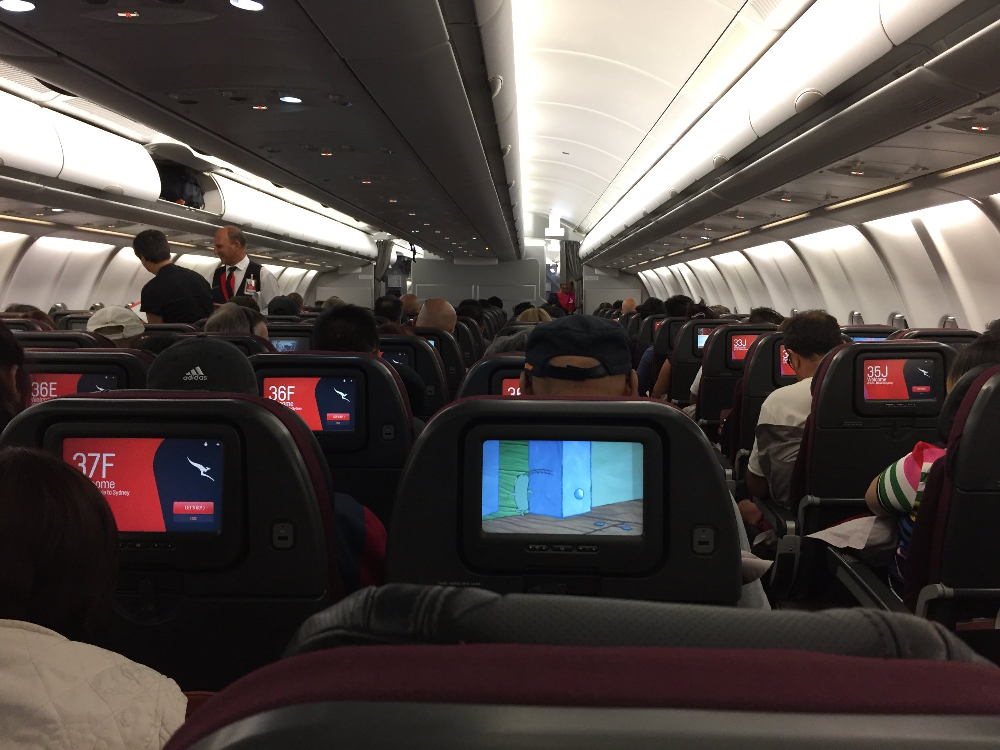 Qantas Airbus A330 flying
