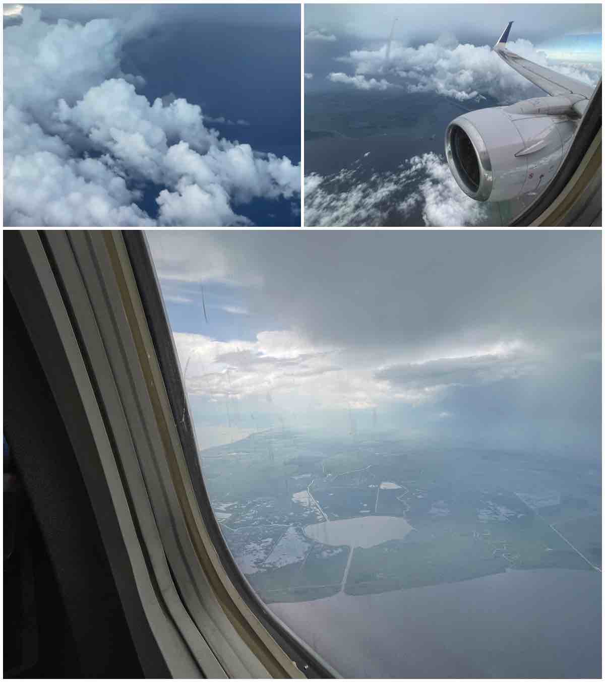 Flying through thunderstorms united 737-700
