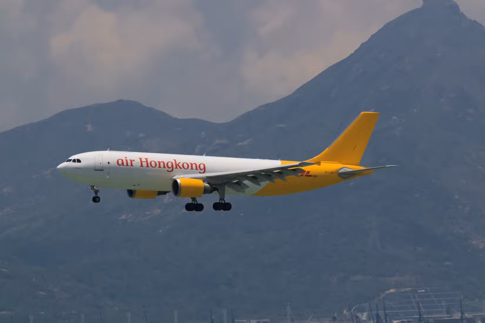 An Air Hong Kong Airbus A300F landing
