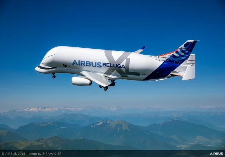 BelugaXL First Flight - In flight