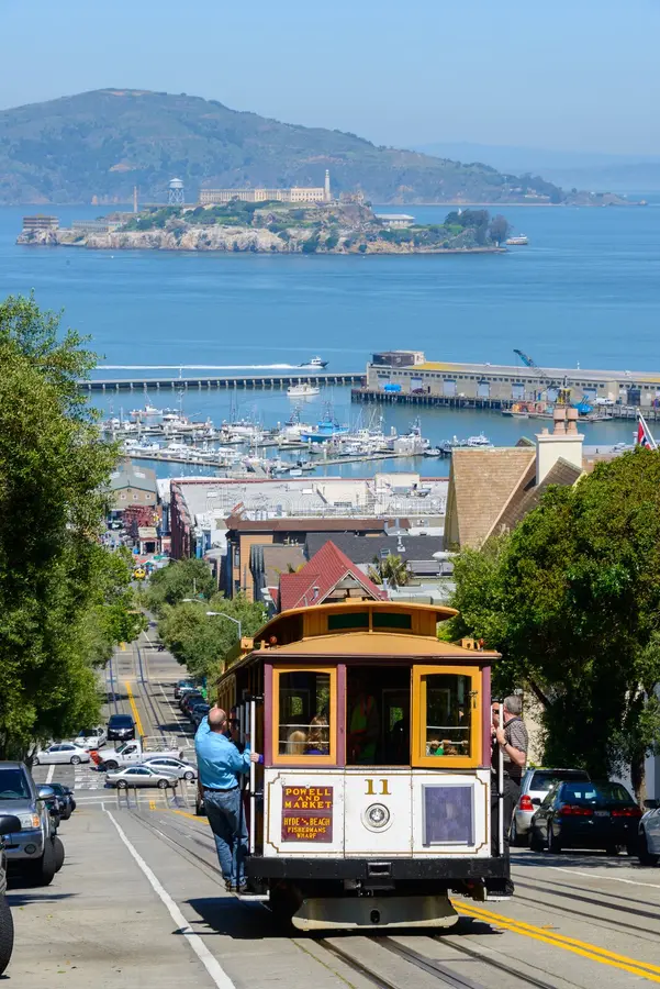 San Francisco Cable Car and Alcatraz