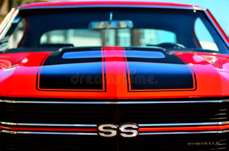 AUCKLAND - NOV 05 2015:Chevrolet Camero SS front in a Public US classic muscle car show. 1969 total sales of the Camaro reached 243,085, A stunning number for a car on the market for less than 3 years. Classic muscle cars stock images, royalty-free photos and pictures