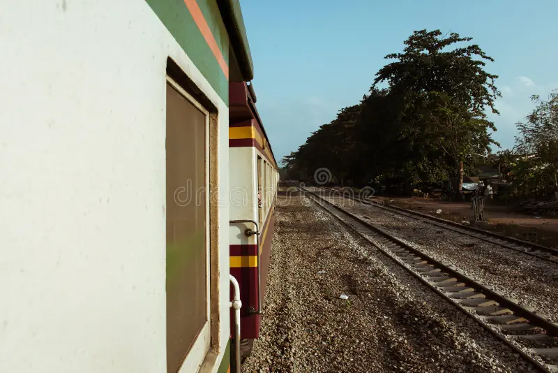 Side view of train in natural. Diesel locomotive side view stock images, royalty-free photos and pictures