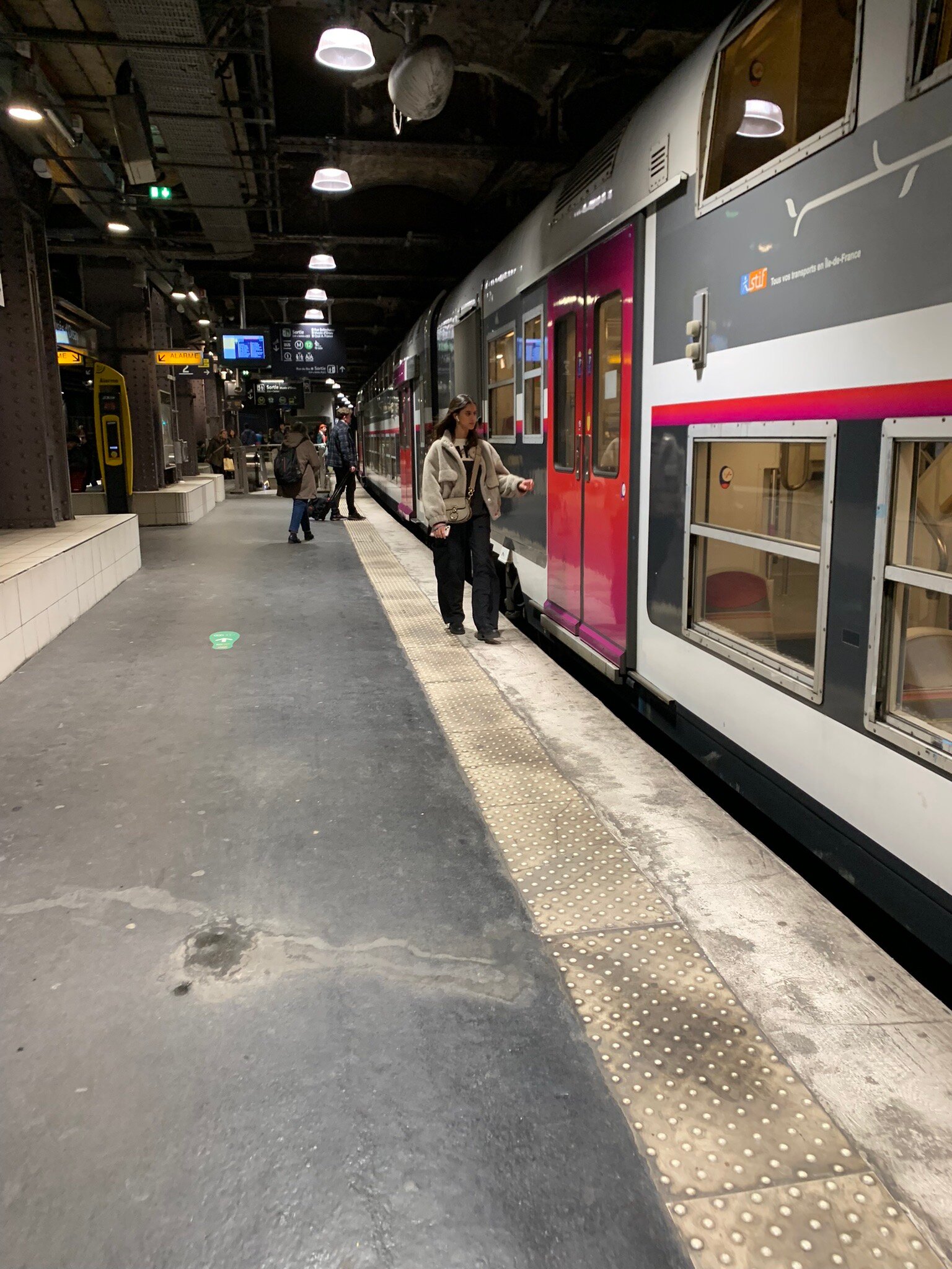 Gigantic double-decker train