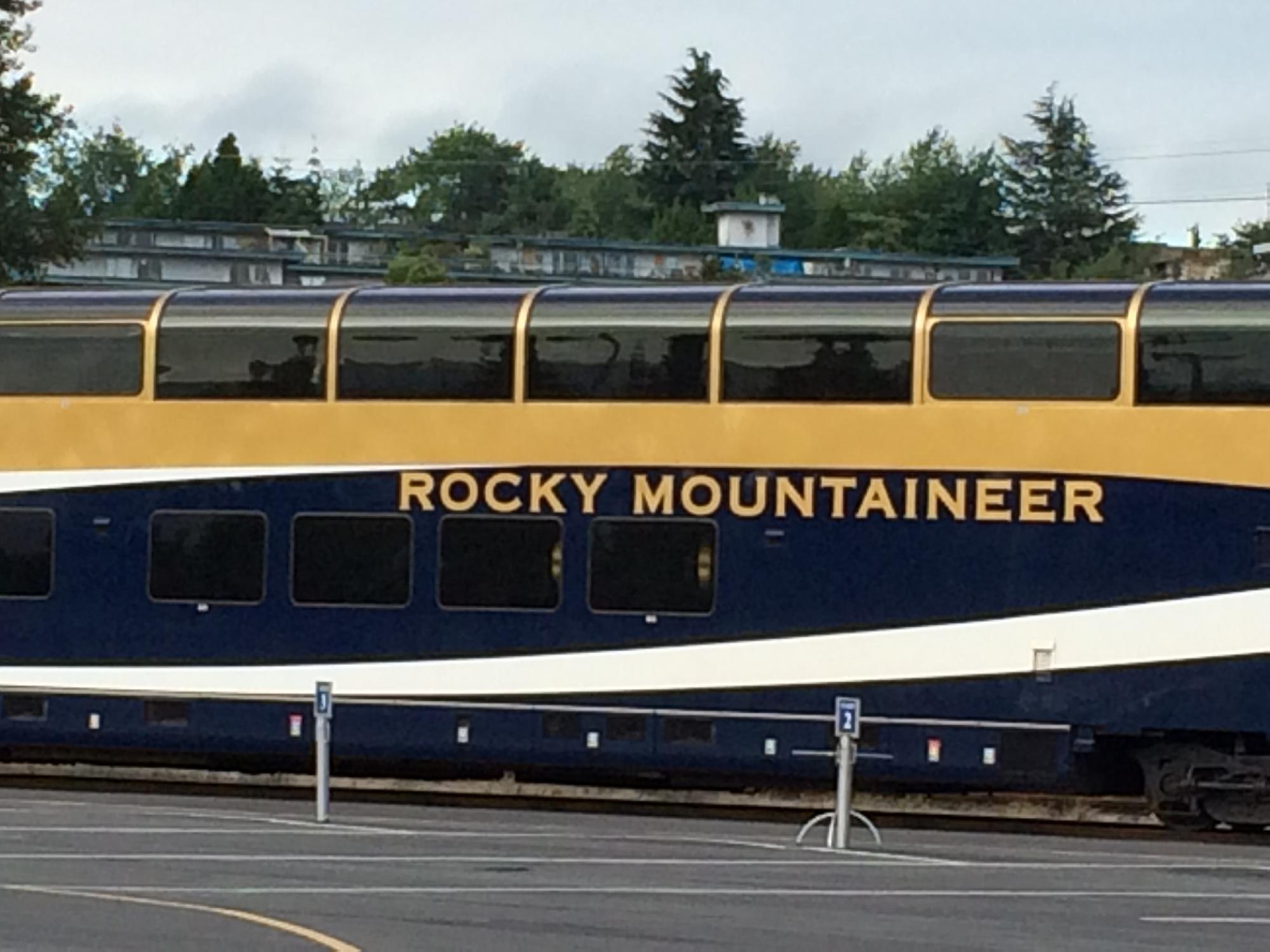 Glass domed double decker train