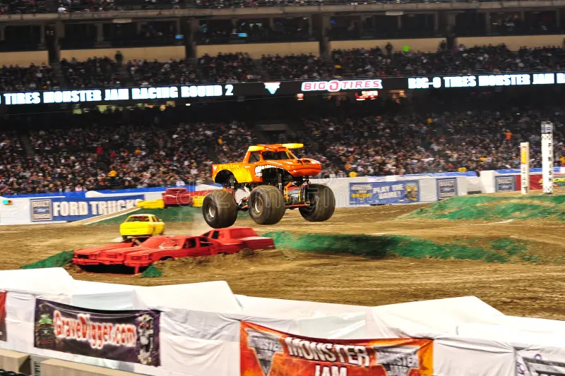 El Toro Loco in action during the Monster Jam competition. El toro loco monster truck stock images, royalty-free photos and pictures