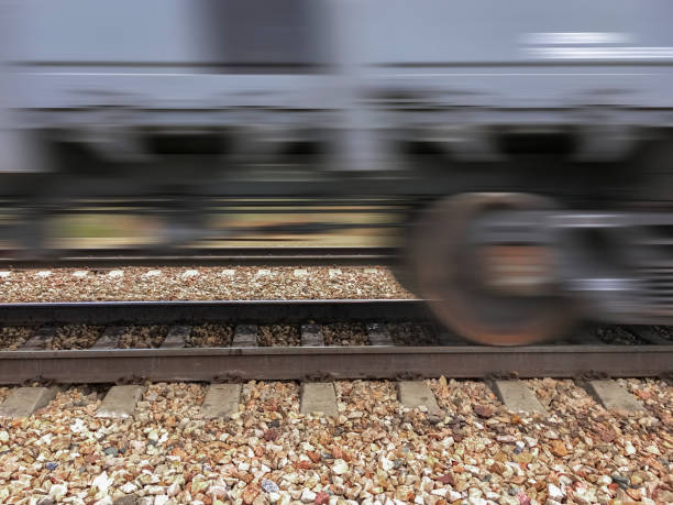 freight train - cargo train side view stock pictures, royalty-free photos & images