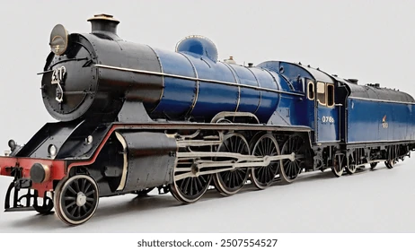 The Mallard Steam locomotive isolated on white background