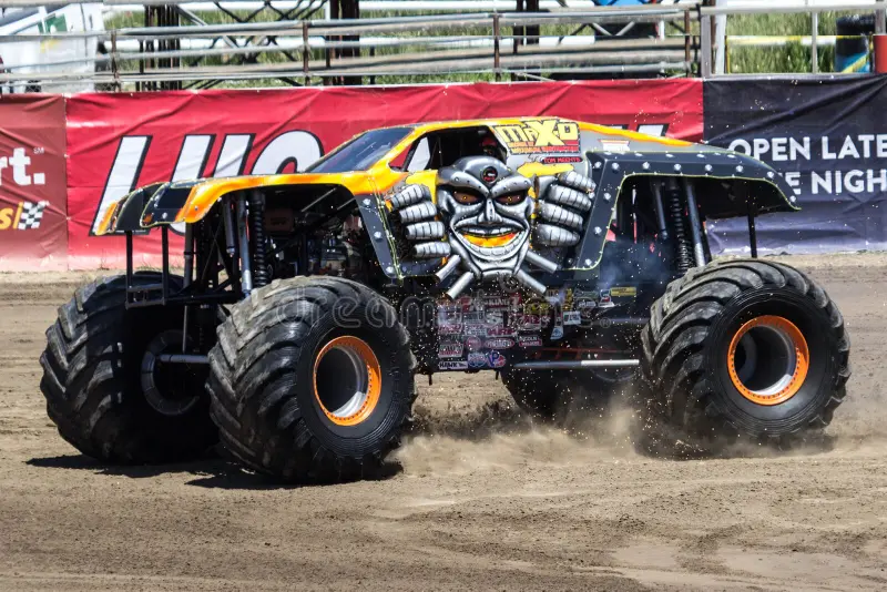 An image showing one of the monster trucks at the 2013 salinas monster jam event. Monster trucks stock images, royalty-free photos and pictures