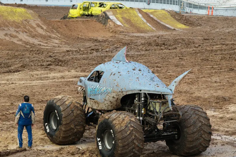 Monster Truck \'Megalodon\', Argentina, Monster Jam 16. 12. 2023 stock photo