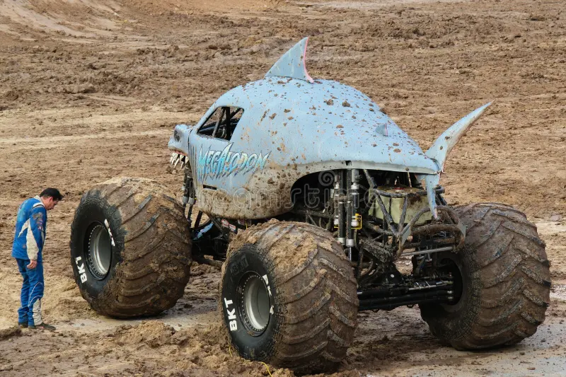 Monster Truck \'Megalodon\', Argentina, Monster Jam 16. 12. 2023 royalty free stock photos