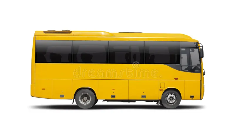 School bus side view isolated on white background. School bus side view stock images, royalty-free photos and pictures