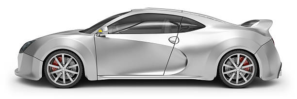 aluminium supercar  sports car side view stock pictures, royalty-free photos & images
