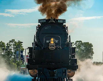 Union Pacific Big Boy 4014 Train Art Print, Omaha Steam Engine Photo